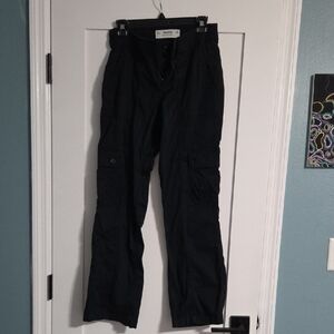 Hollister Dark Flare Cargo Pants